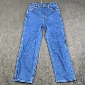 B Sides Jeans Womens 28 Blue Denim Relaxed Straight Indigo USA